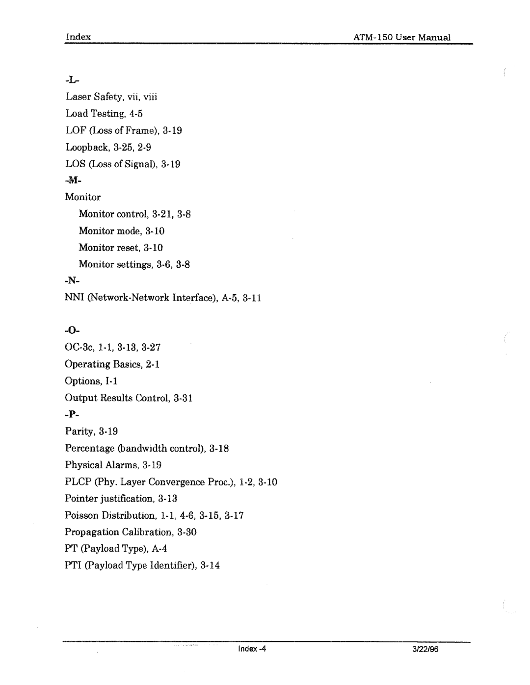 Tektronix ATM150 manual 