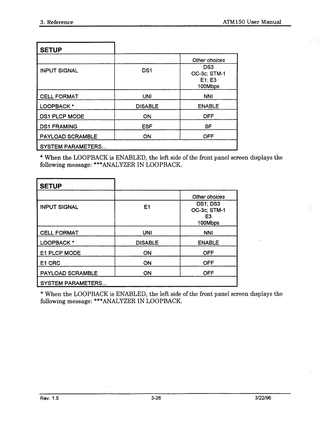 Tektronix ATM150 manual 