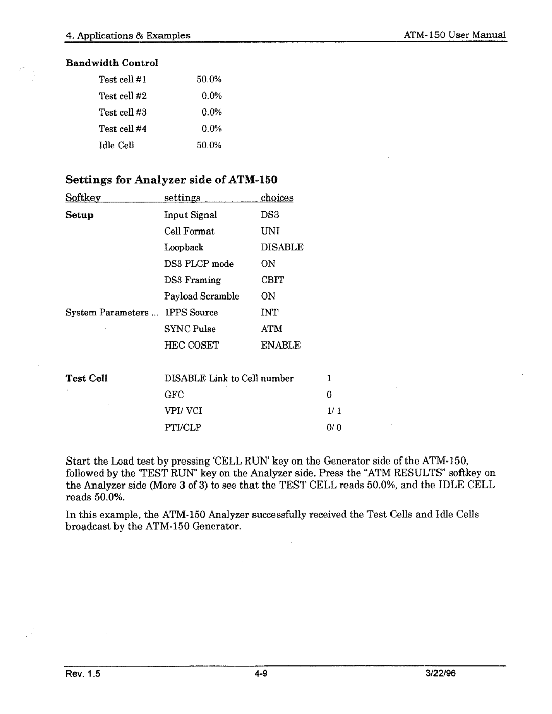 Tektronix ATM150 manual 