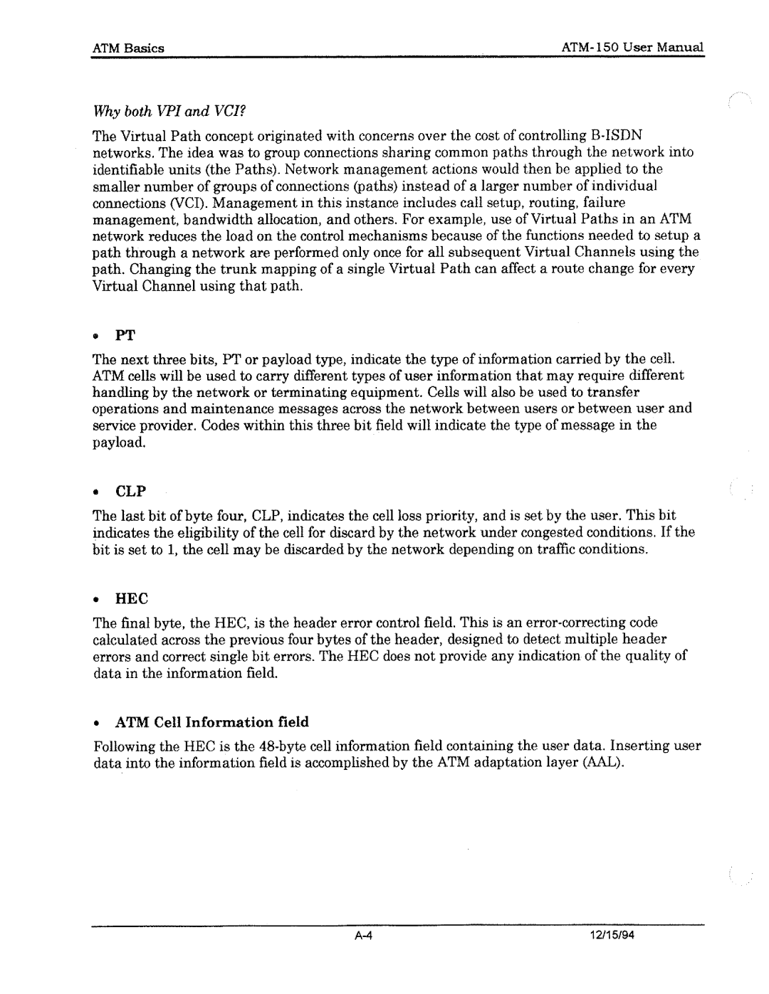 Tektronix ATM150 manual 