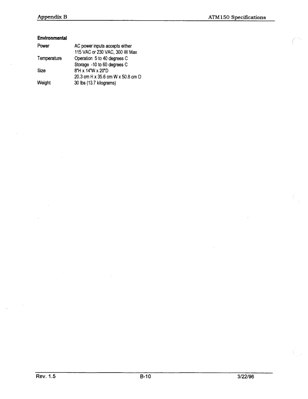 Tektronix ATM150 manual 