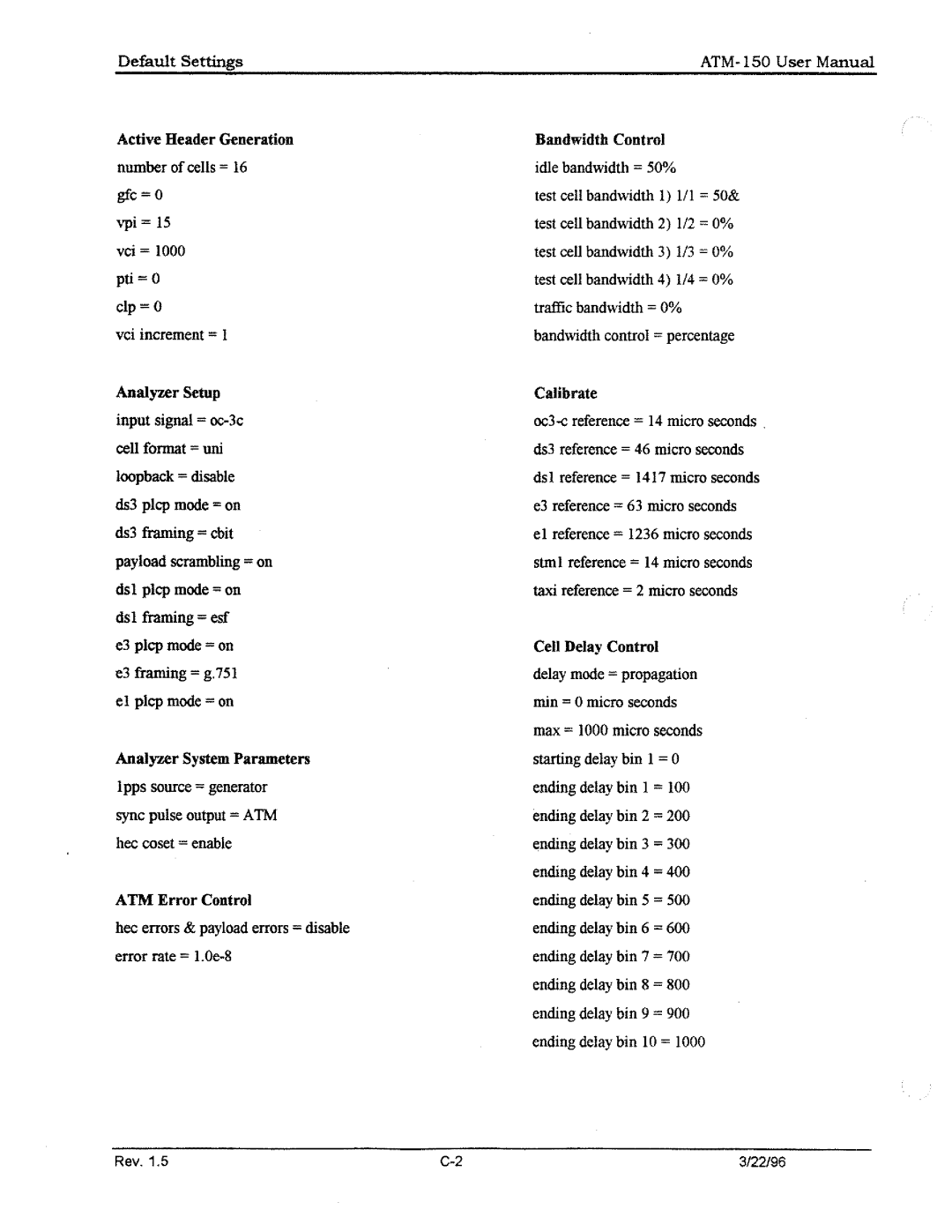 Tektronix ATM150 manual 