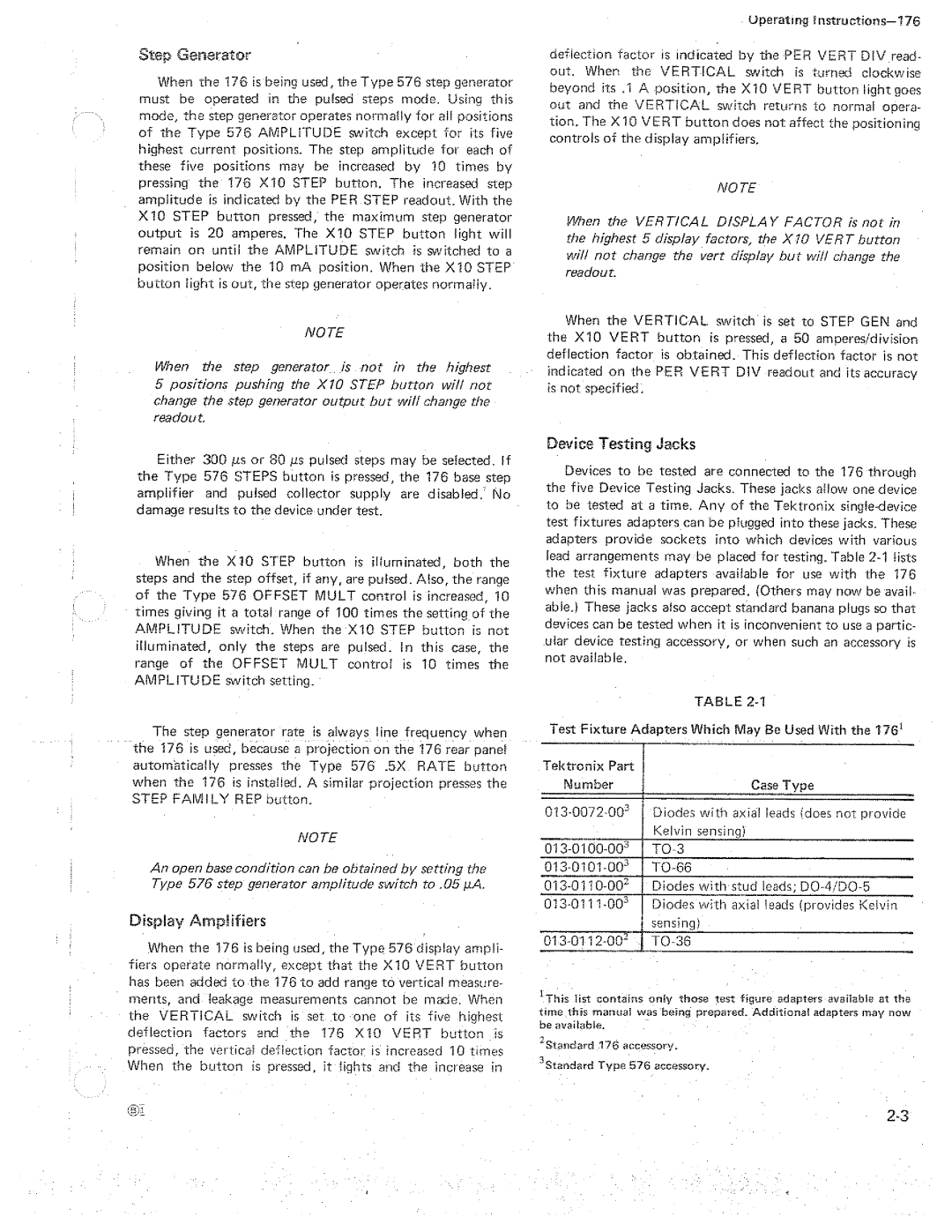 Tektronix B070 manual 
