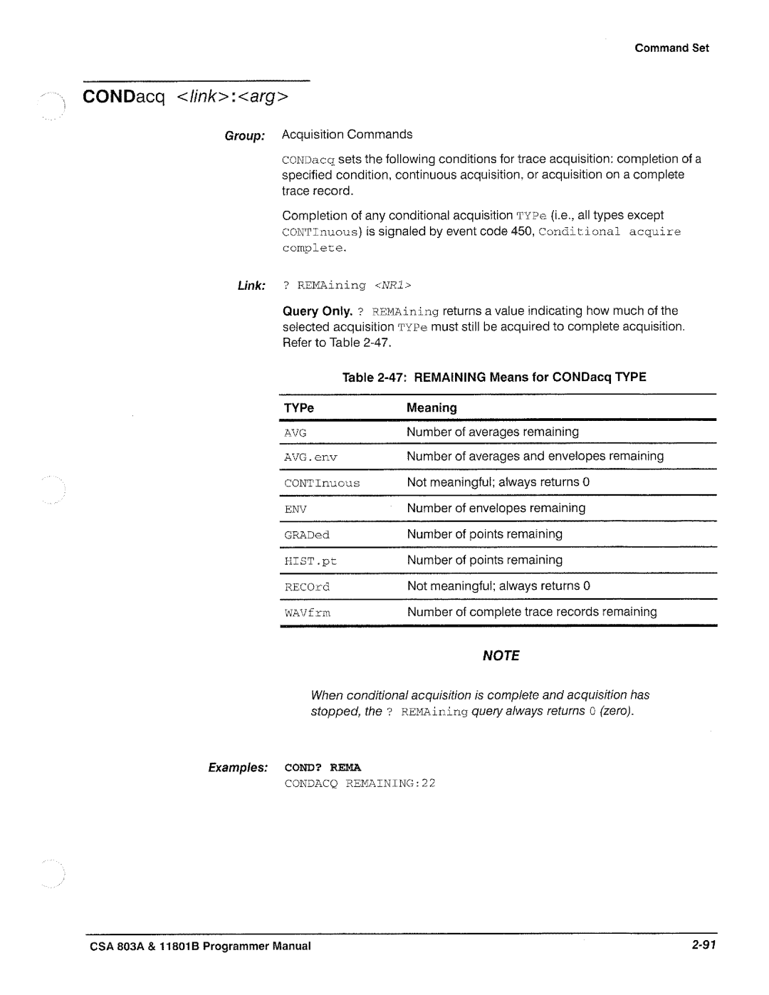 Tektronix 11801B, CSA 803A manual 