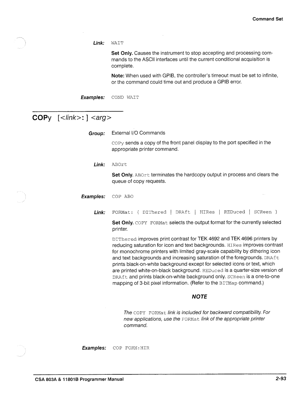 Tektronix 11801B, CSA 803A manual 