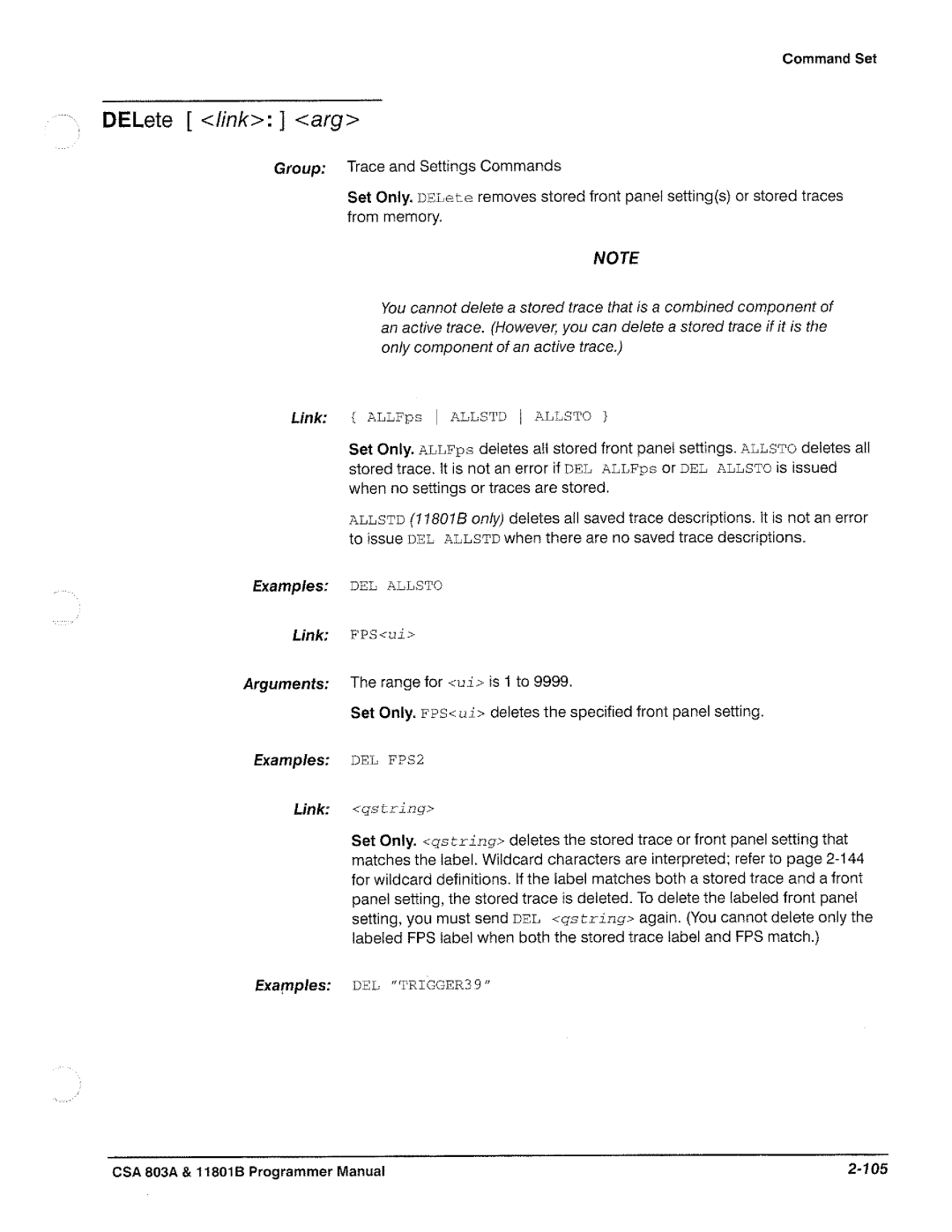 Tektronix 11801B, CSA 803A manual 