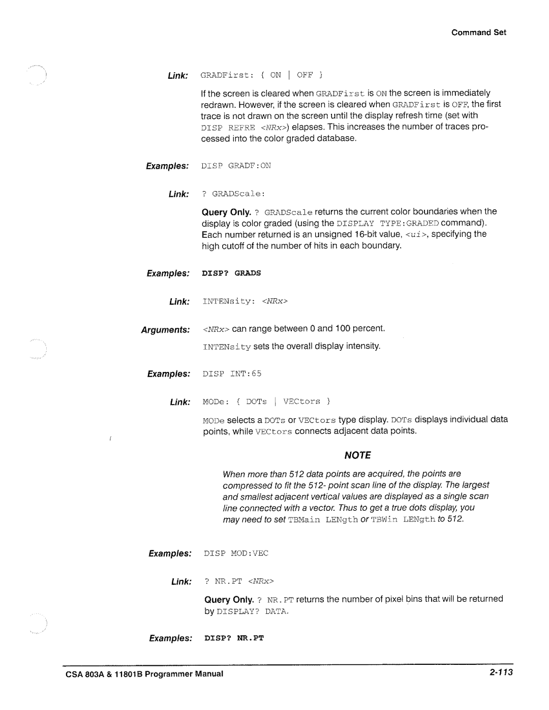 Tektronix 11801B, CSA 803A manual 