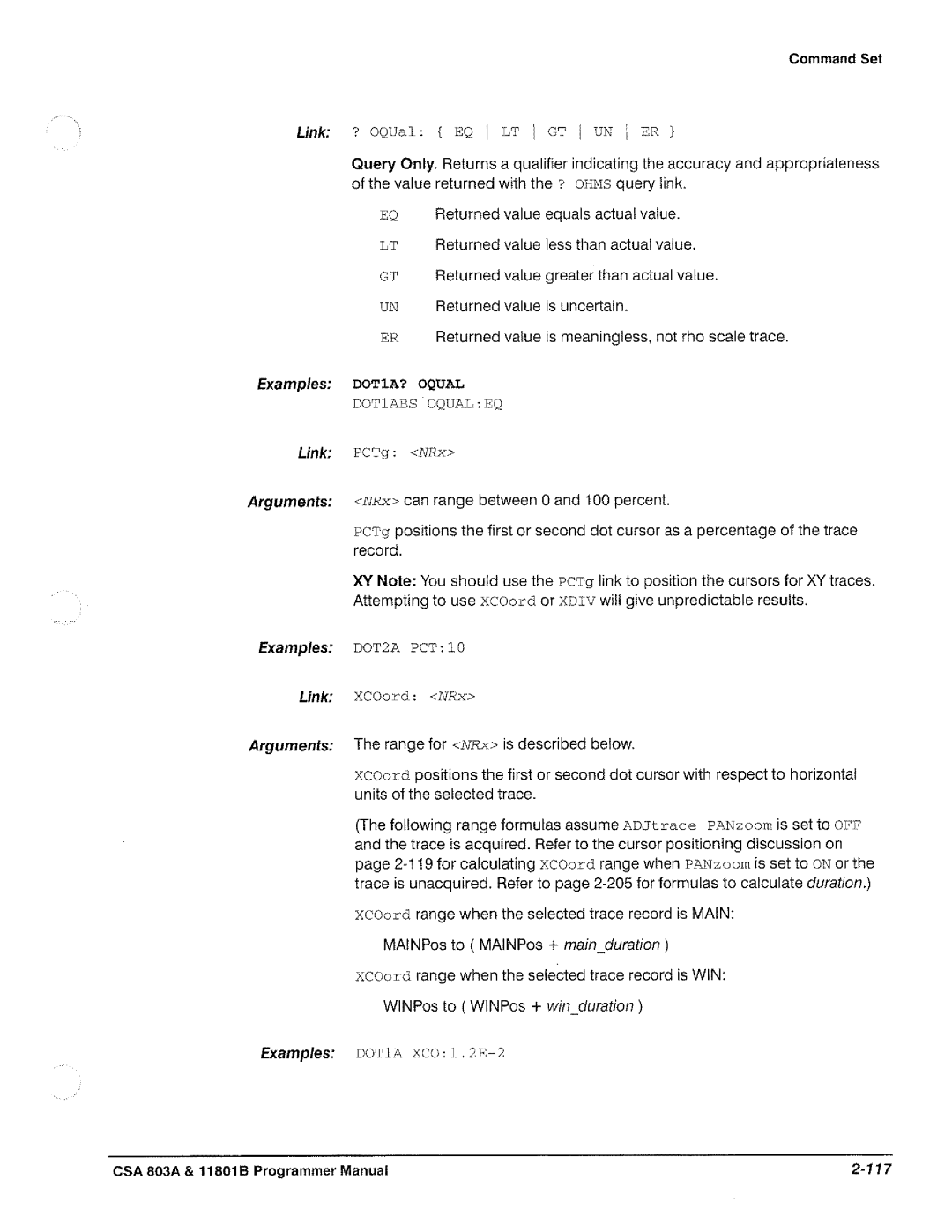 Tektronix 11801B, CSA 803A manual 