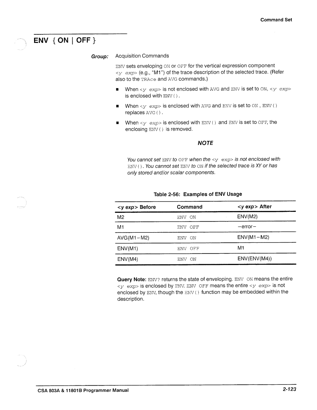 Tektronix 11801B, CSA 803A manual 