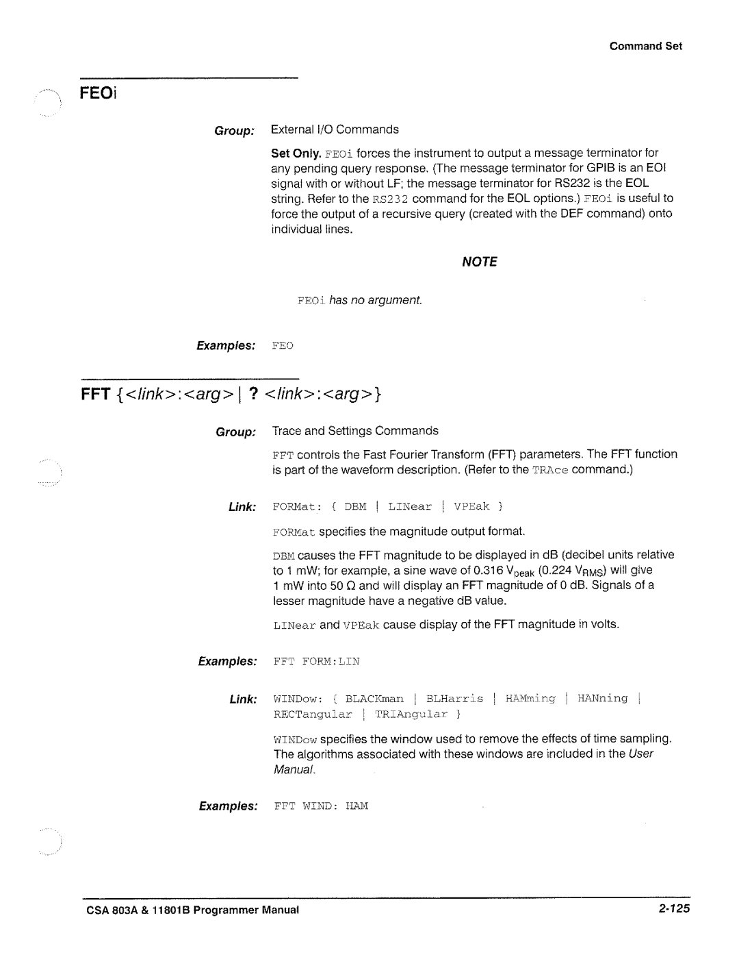 Tektronix 11801B, CSA 803A manual 