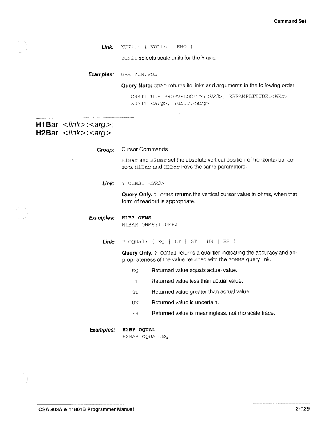 Tektronix 11801B, CSA 803A manual 