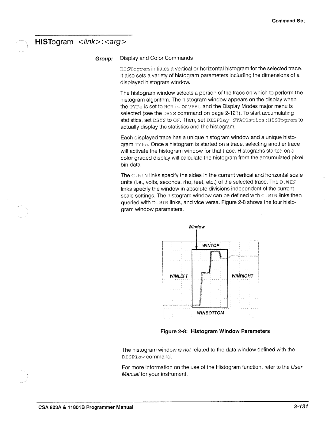 Tektronix 11801B, CSA 803A manual 