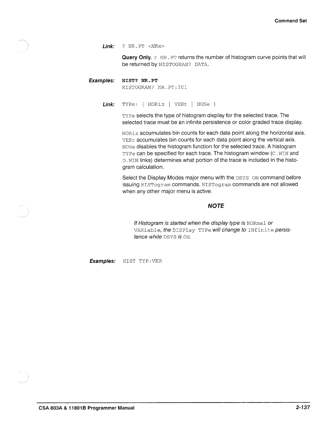 Tektronix 11801B, CSA 803A manual 