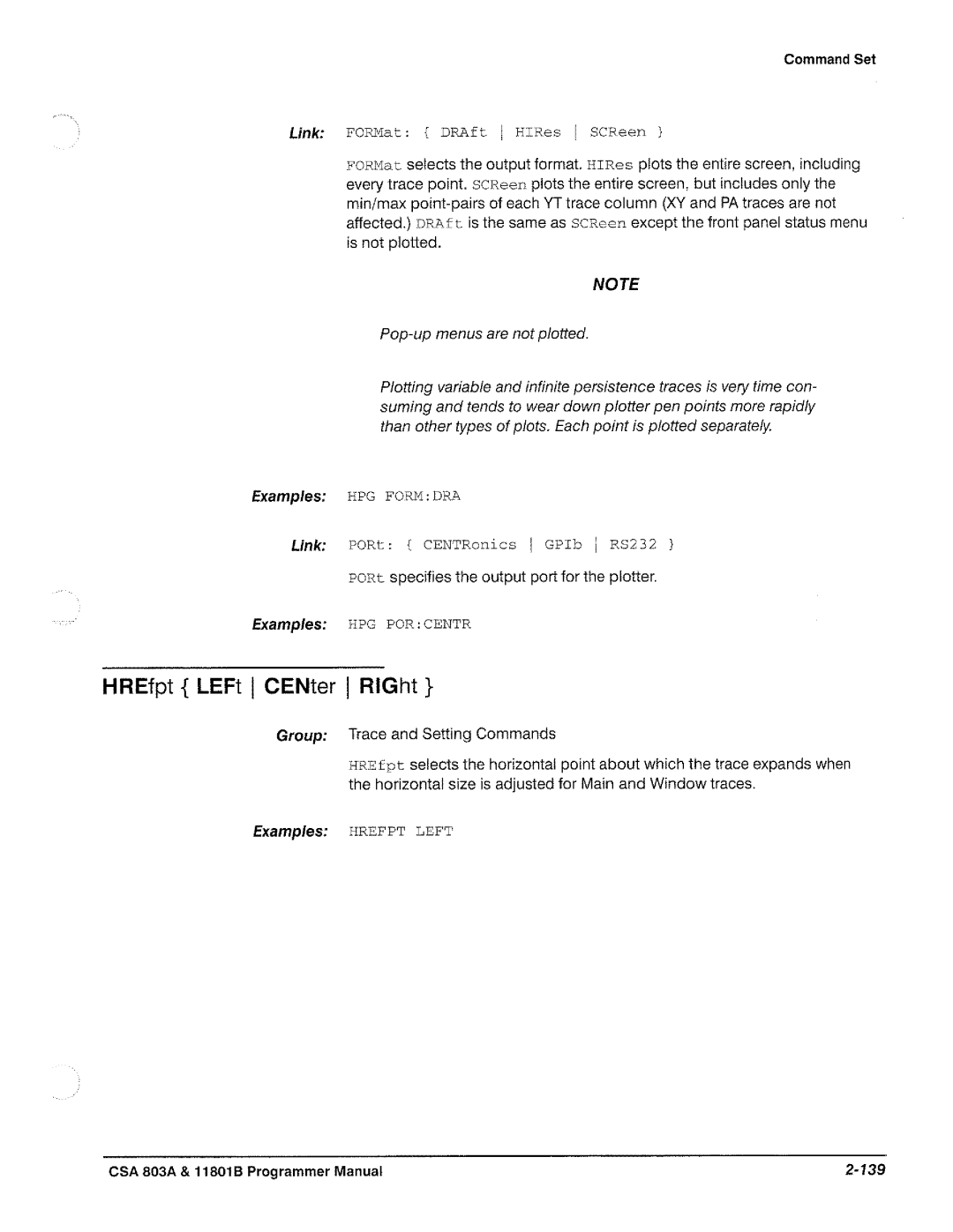 Tektronix 11801B, CSA 803A manual 