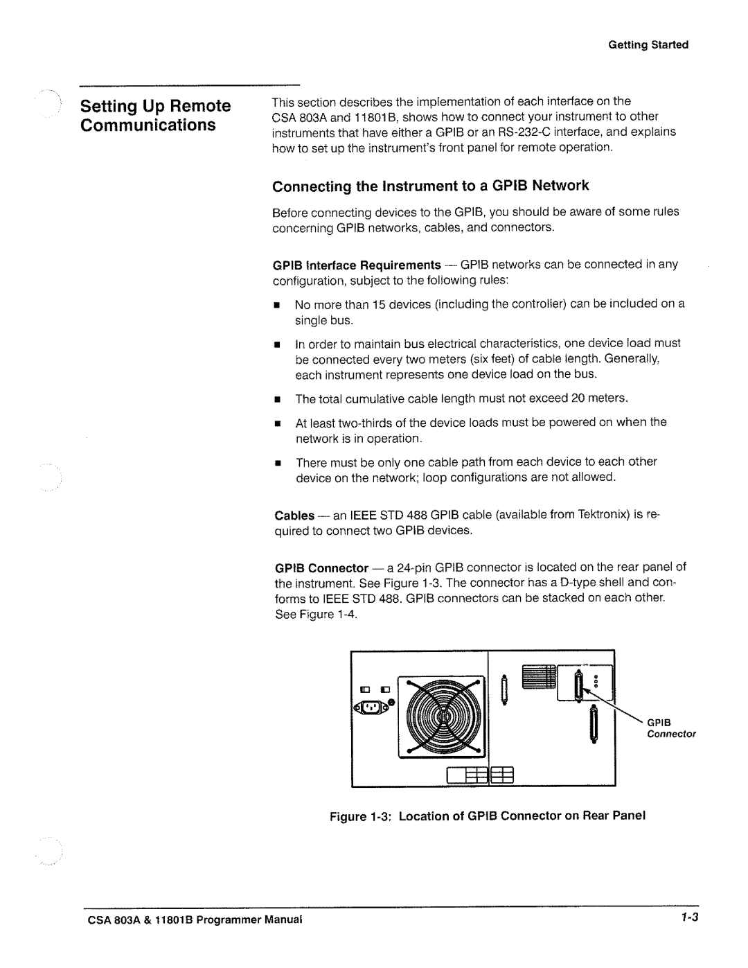 Tektronix 11801B, CSA 803A manual 