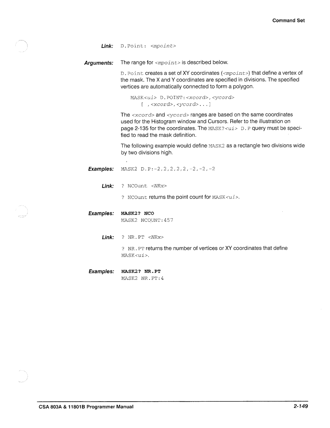 Tektronix 11801B, CSA 803A manual 