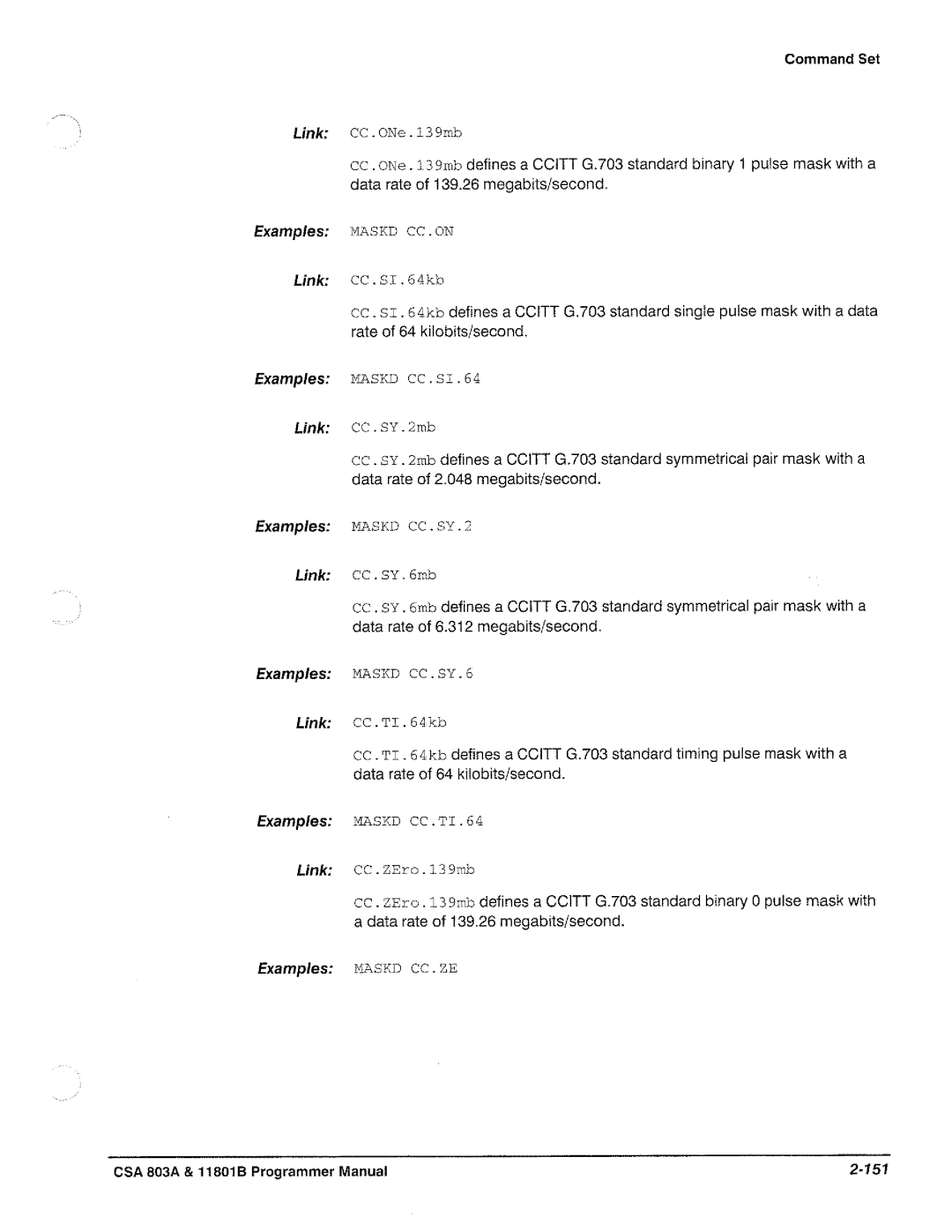 Tektronix 11801B, CSA 803A manual 