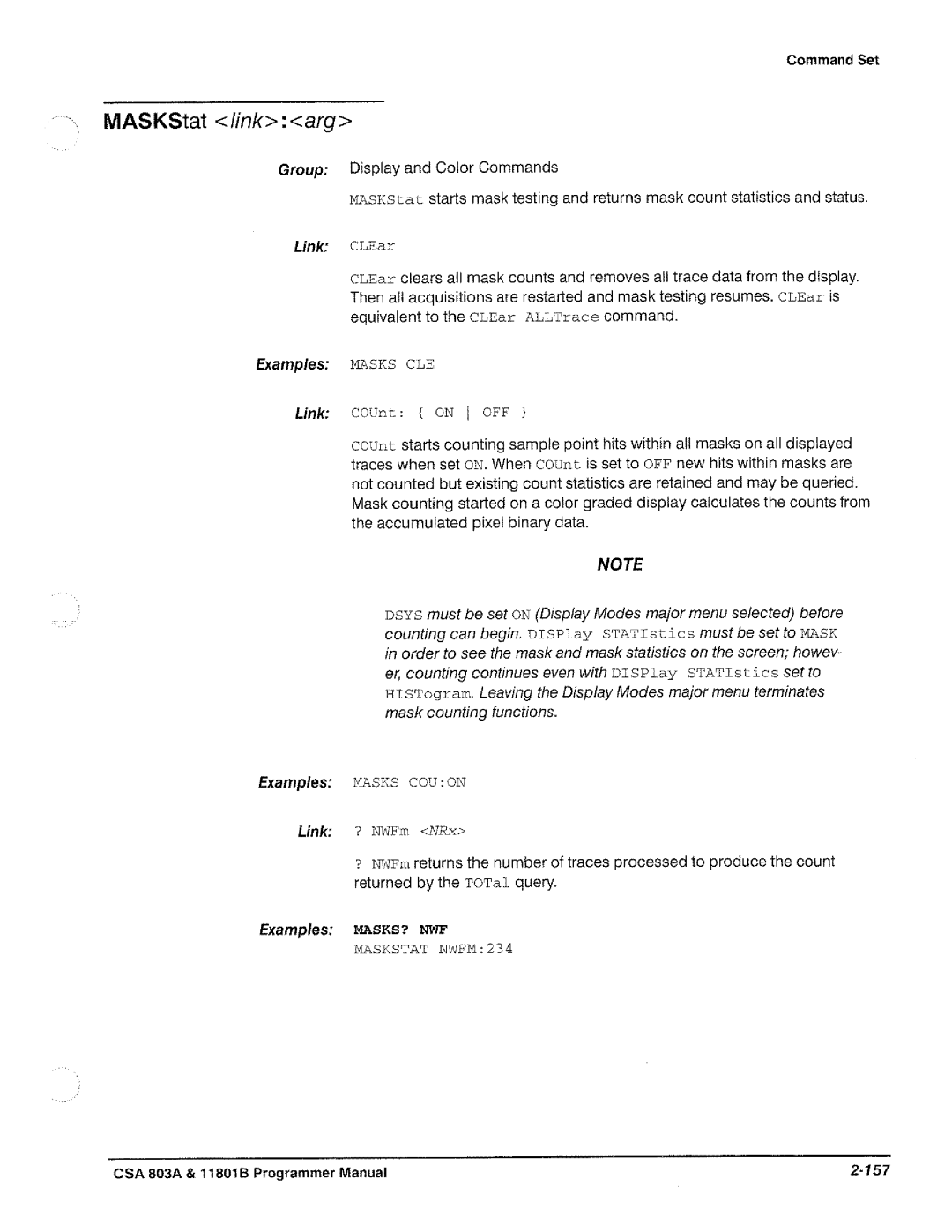 Tektronix 11801B, CSA 803A manual 