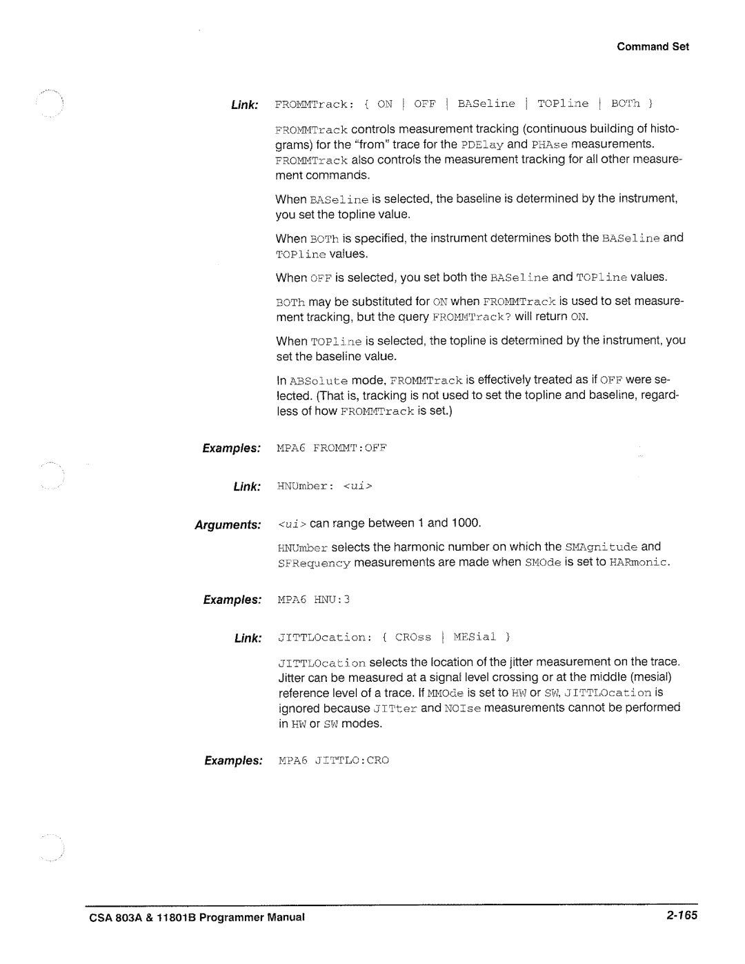 Tektronix 11801B, CSA 803A manual 