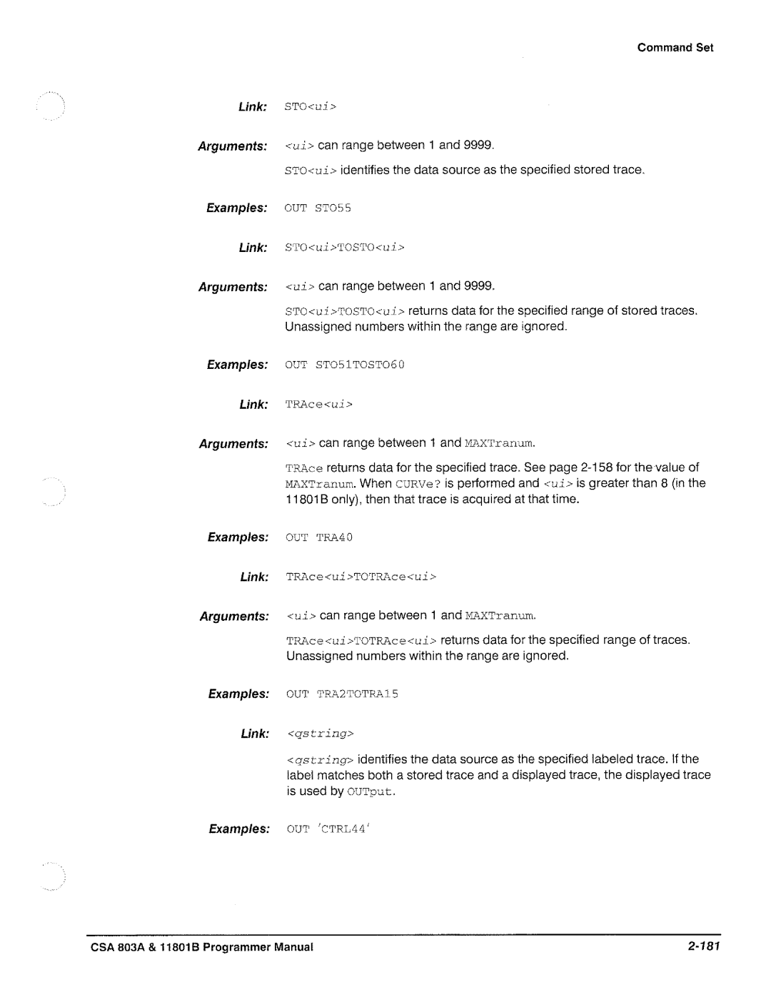 Tektronix 11801B, CSA 803A manual 