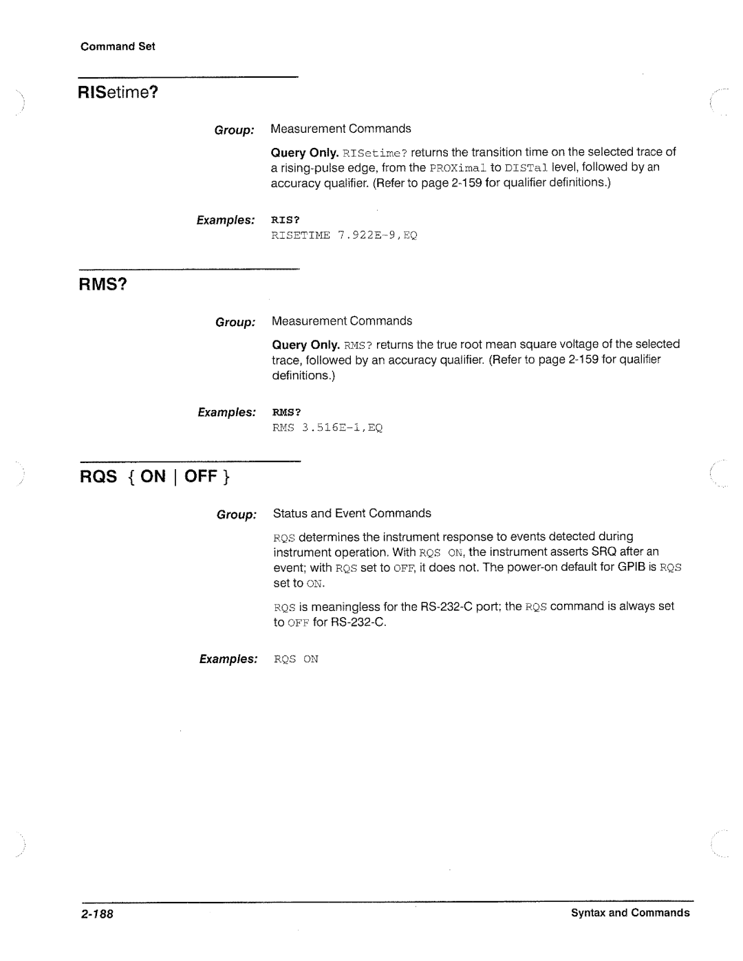 Tektronix CSA 803A, 11801B manual 