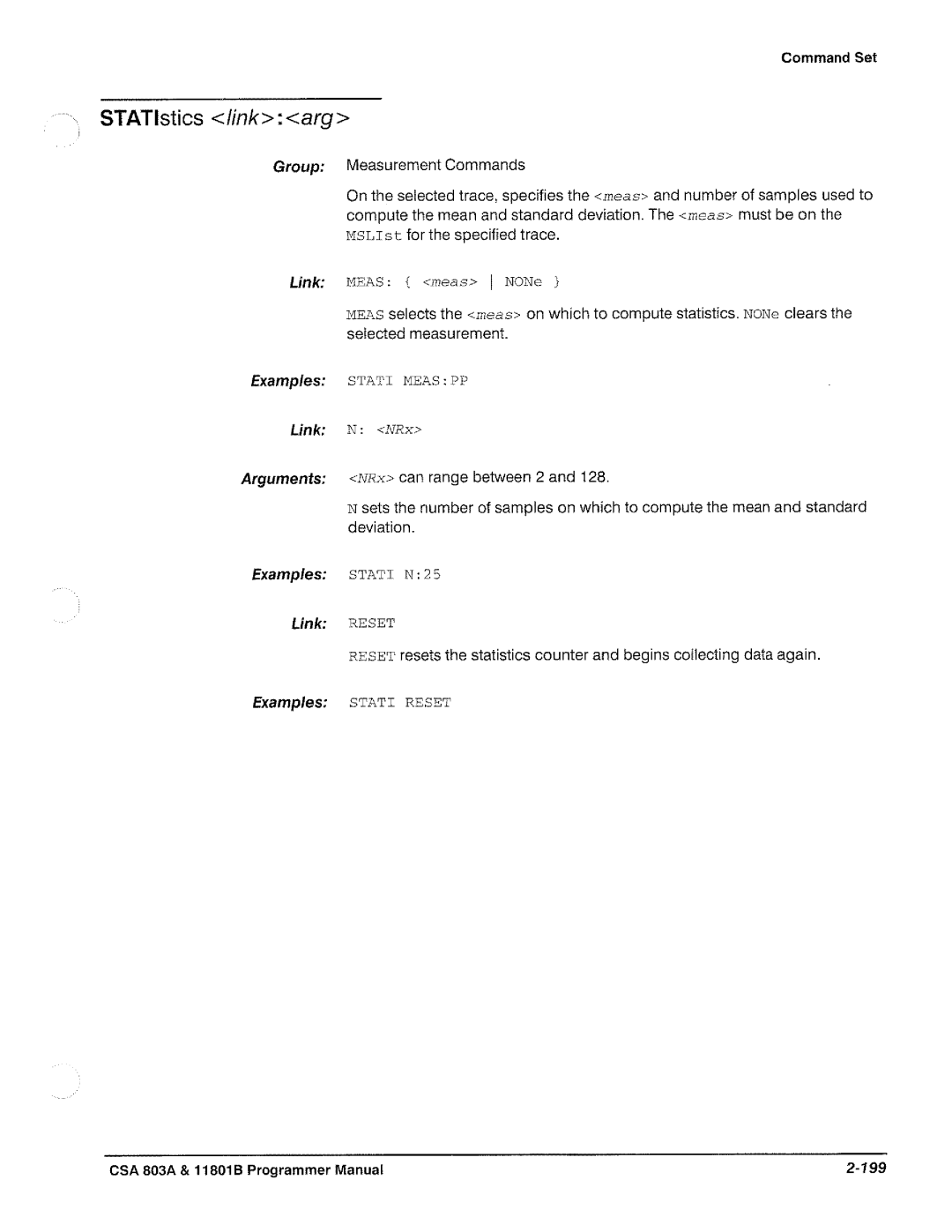 Tektronix 11801B, CSA 803A manual 