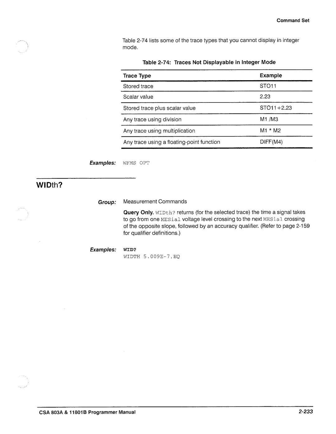 Tektronix 11801B, CSA 803A manual 