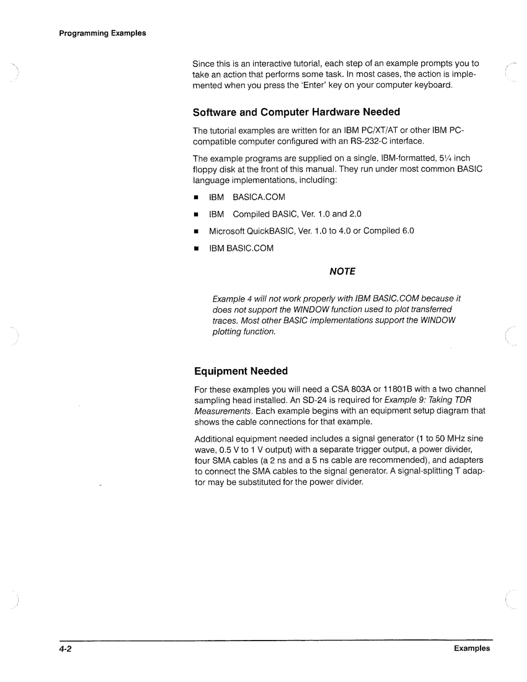 Tektronix CSA 803A, 11801B manual 