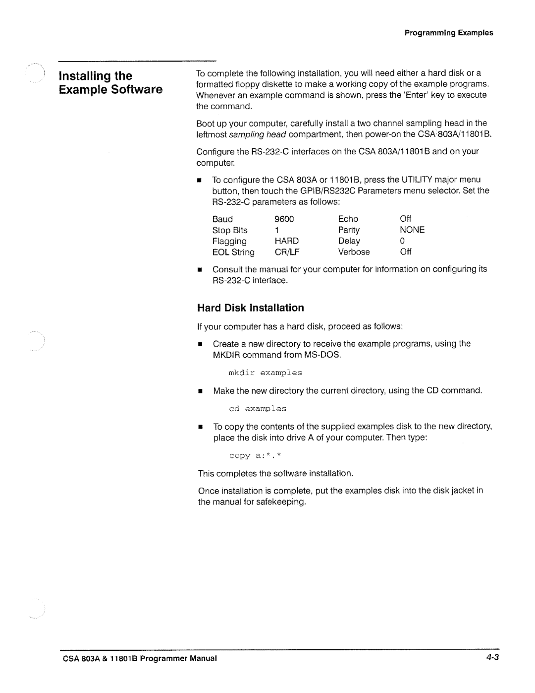 Tektronix 11801B, CSA 803A manual 