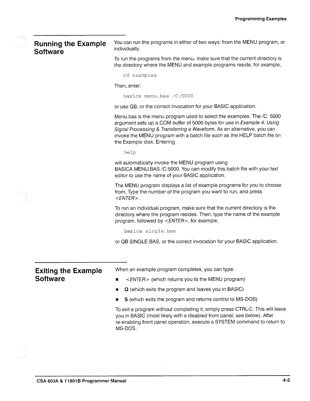 Tektronix 11801B, CSA 803A manual 