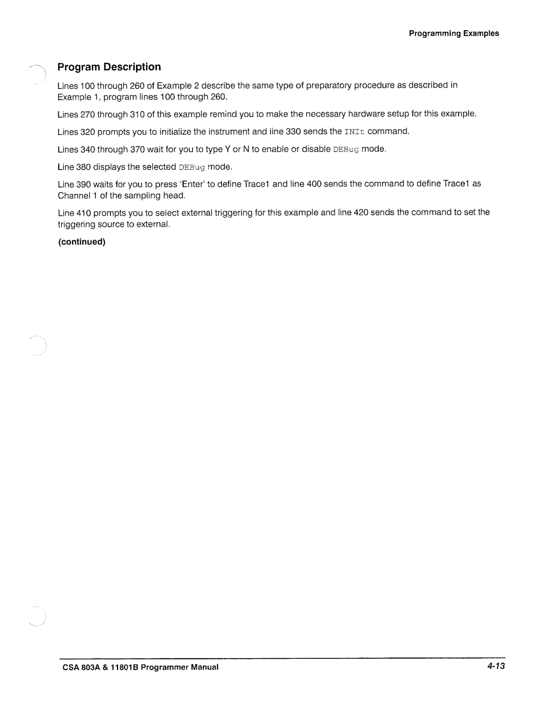 Tektronix 11801B, CSA 803A manual 