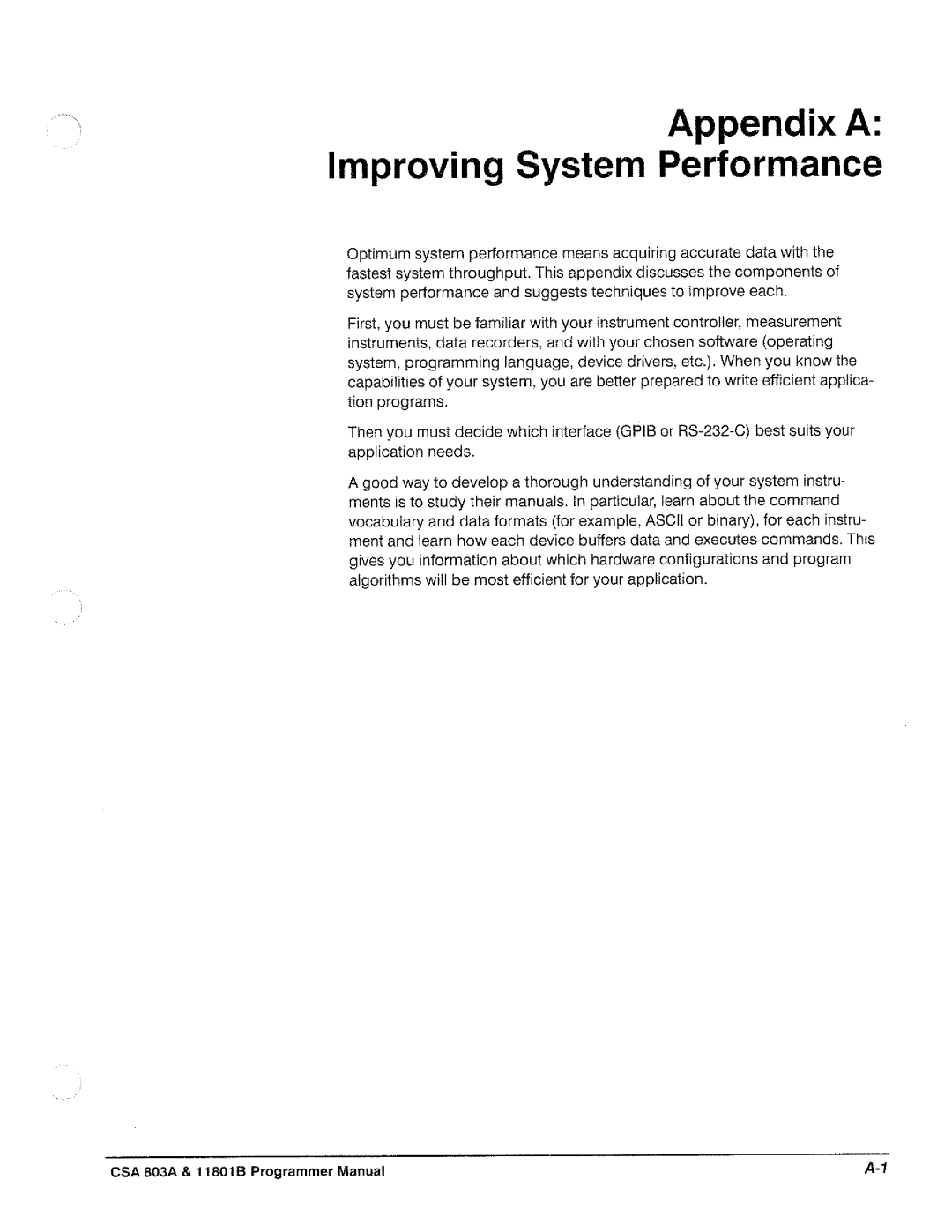 Tektronix 11801B, CSA 803A manual 