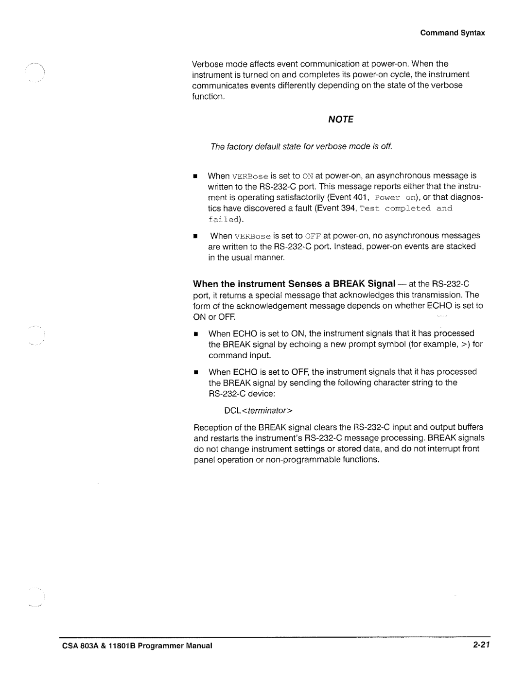 Tektronix 11801B, CSA 803A manual 