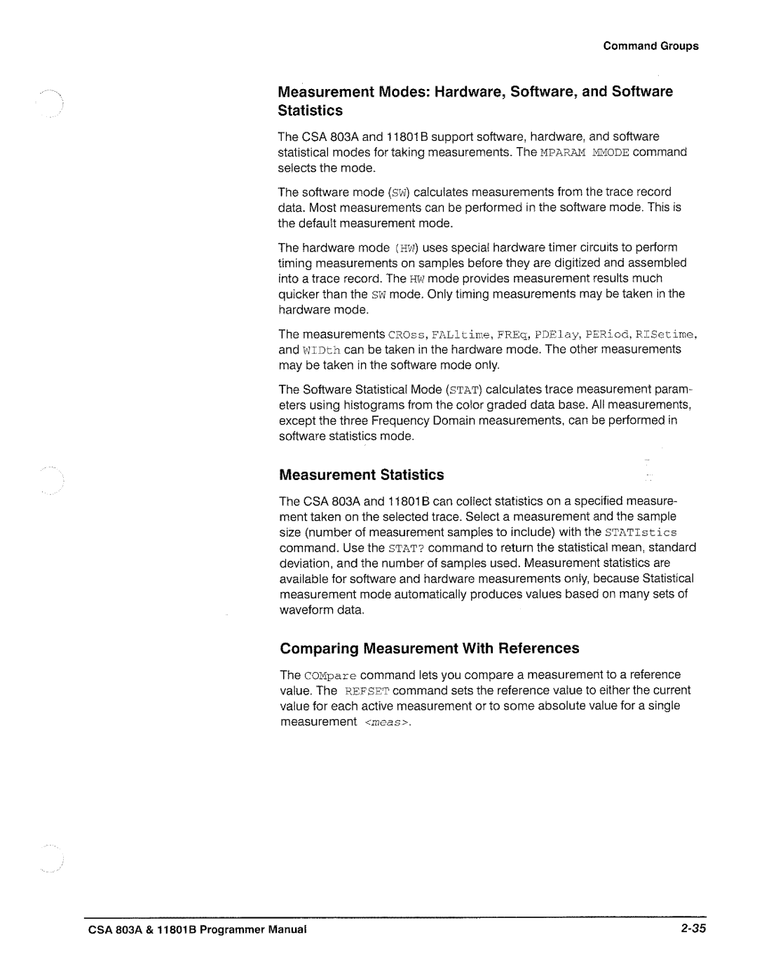 Tektronix 11801B, CSA 803A manual 