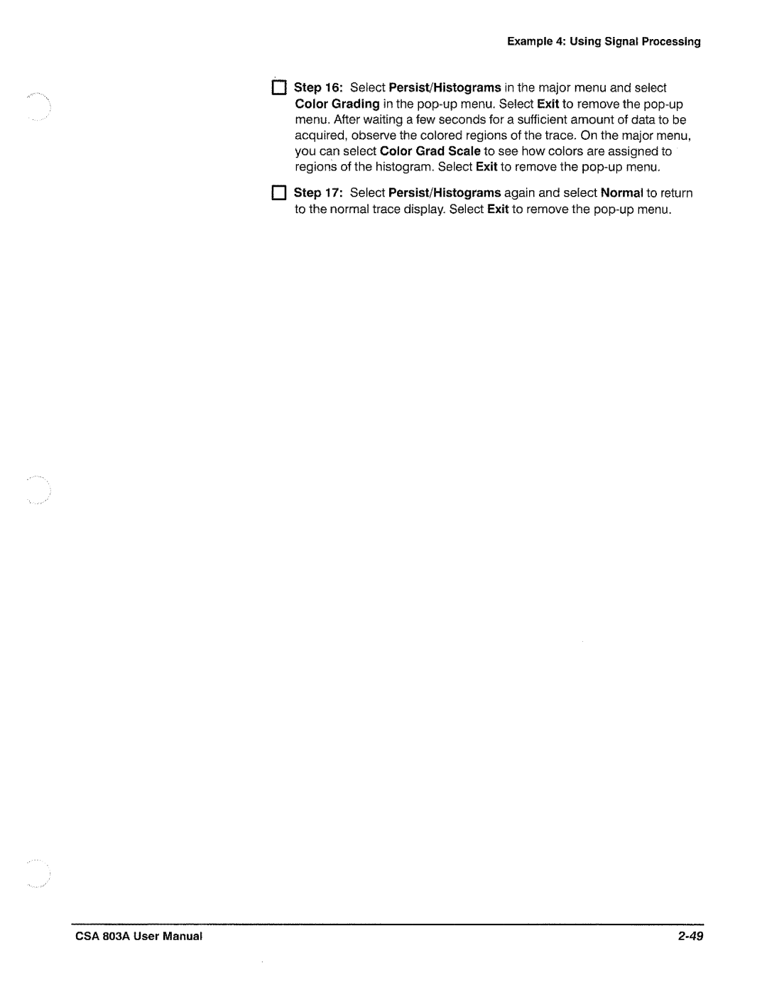 Tektronix CSA 803A manual 