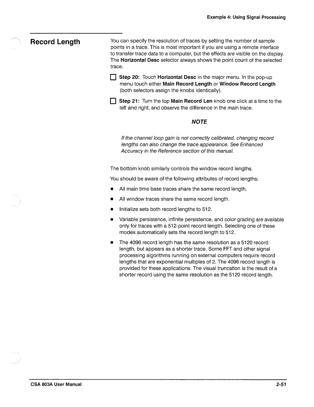 Tektronix CSA 803A manual 