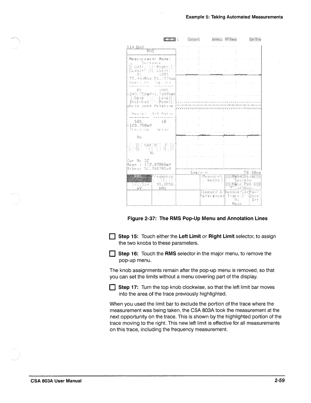 Tektronix CSA 803A manual 