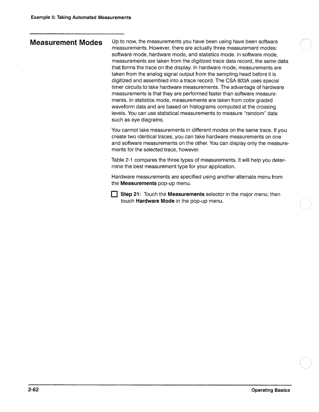 Tektronix CSA 803A manual 