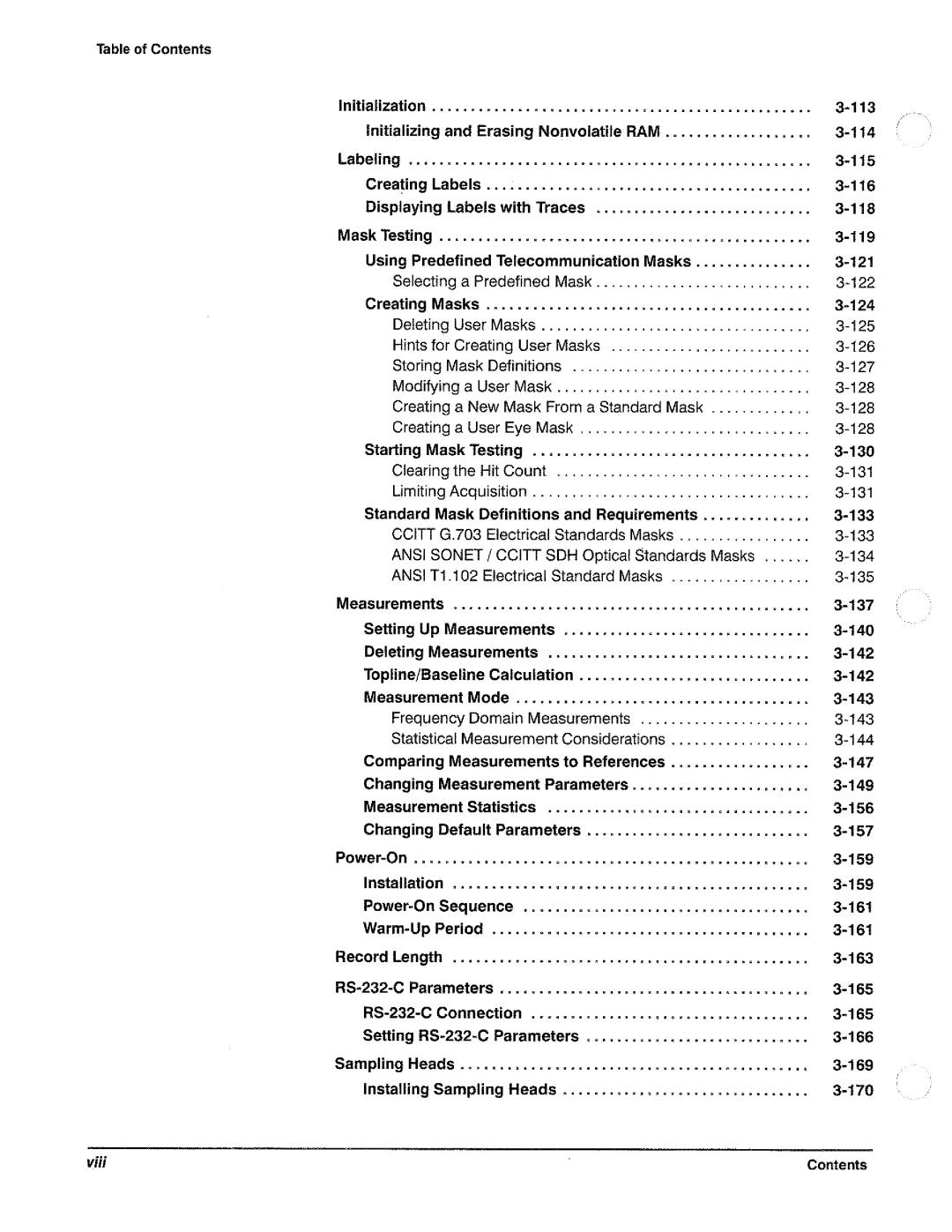 Tektronix CSA 803A manual 