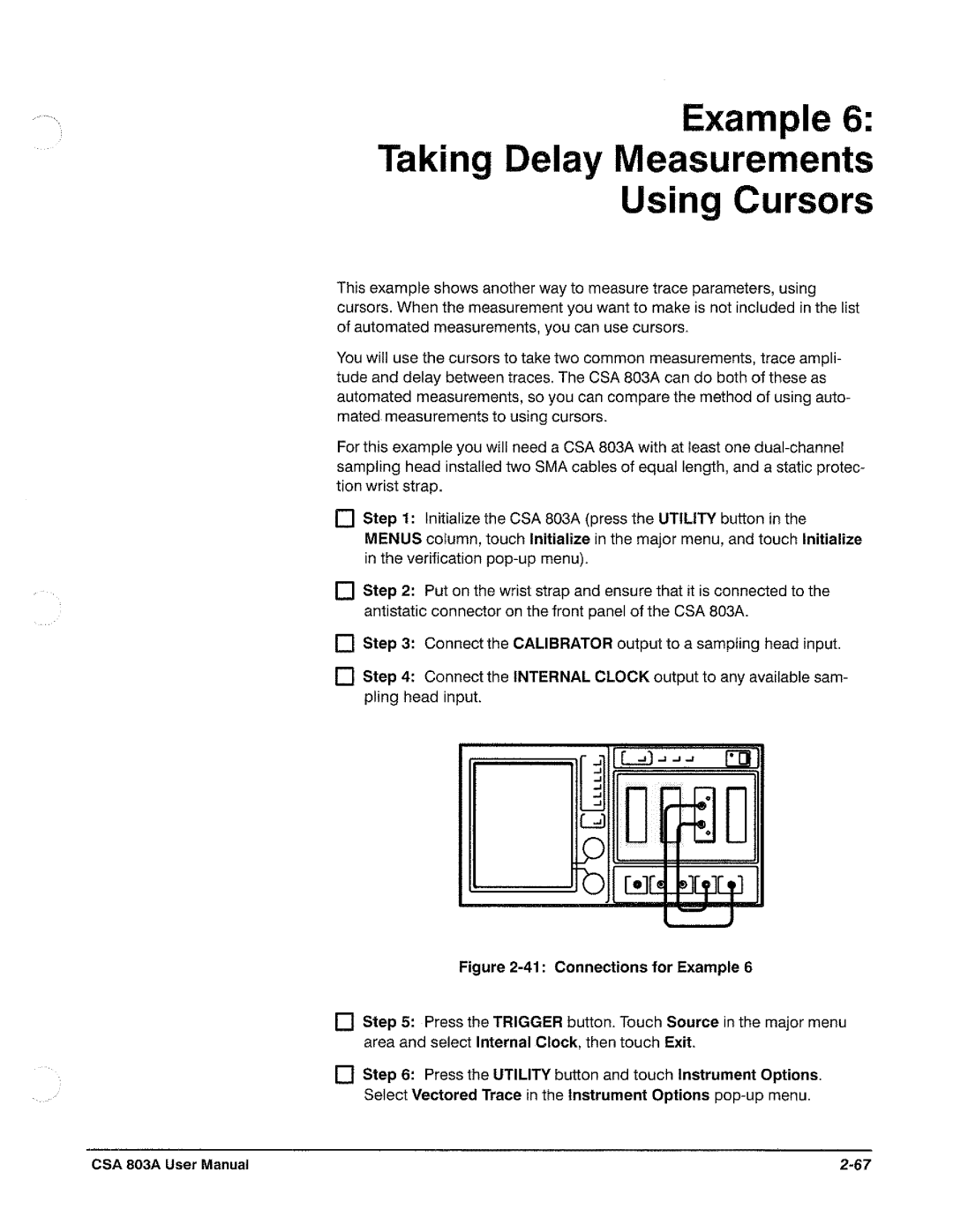 Tektronix CSA 803A manual 