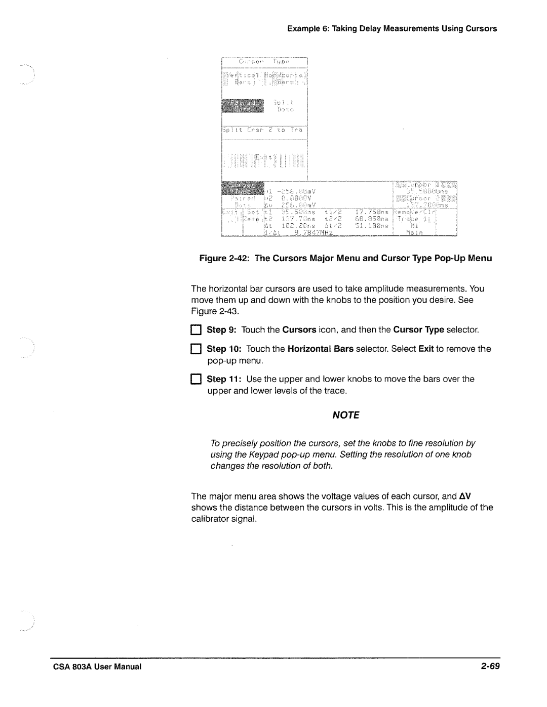 Tektronix CSA 803A manual 