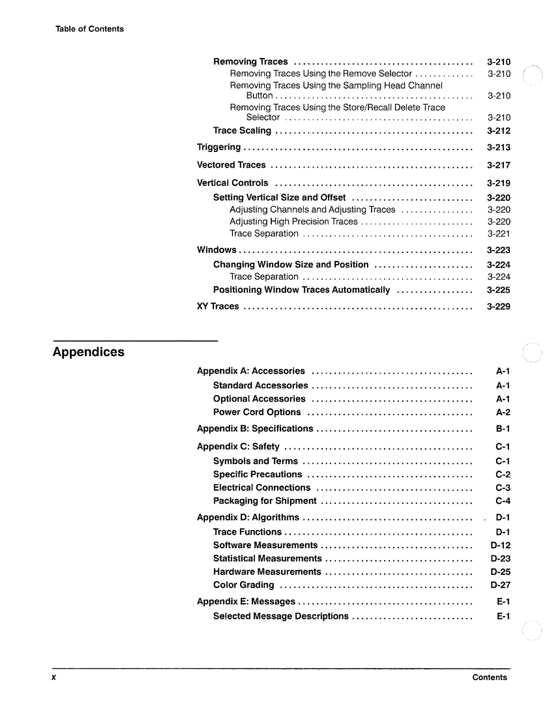 Tektronix CSA 803A manual 