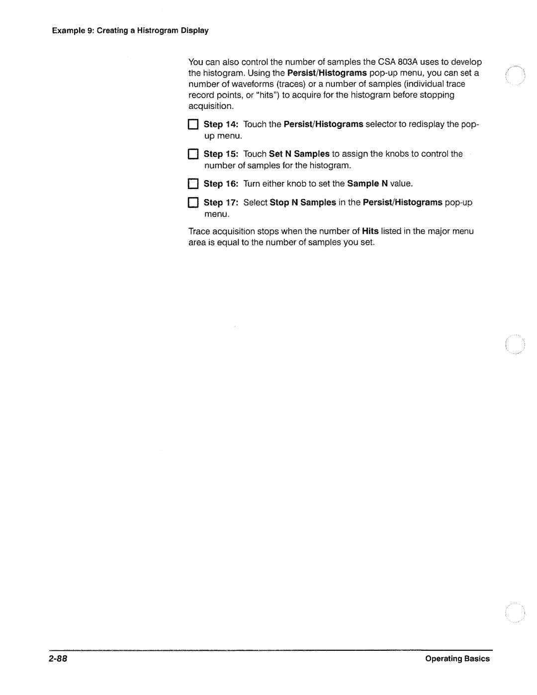 Tektronix CSA 803A manual 