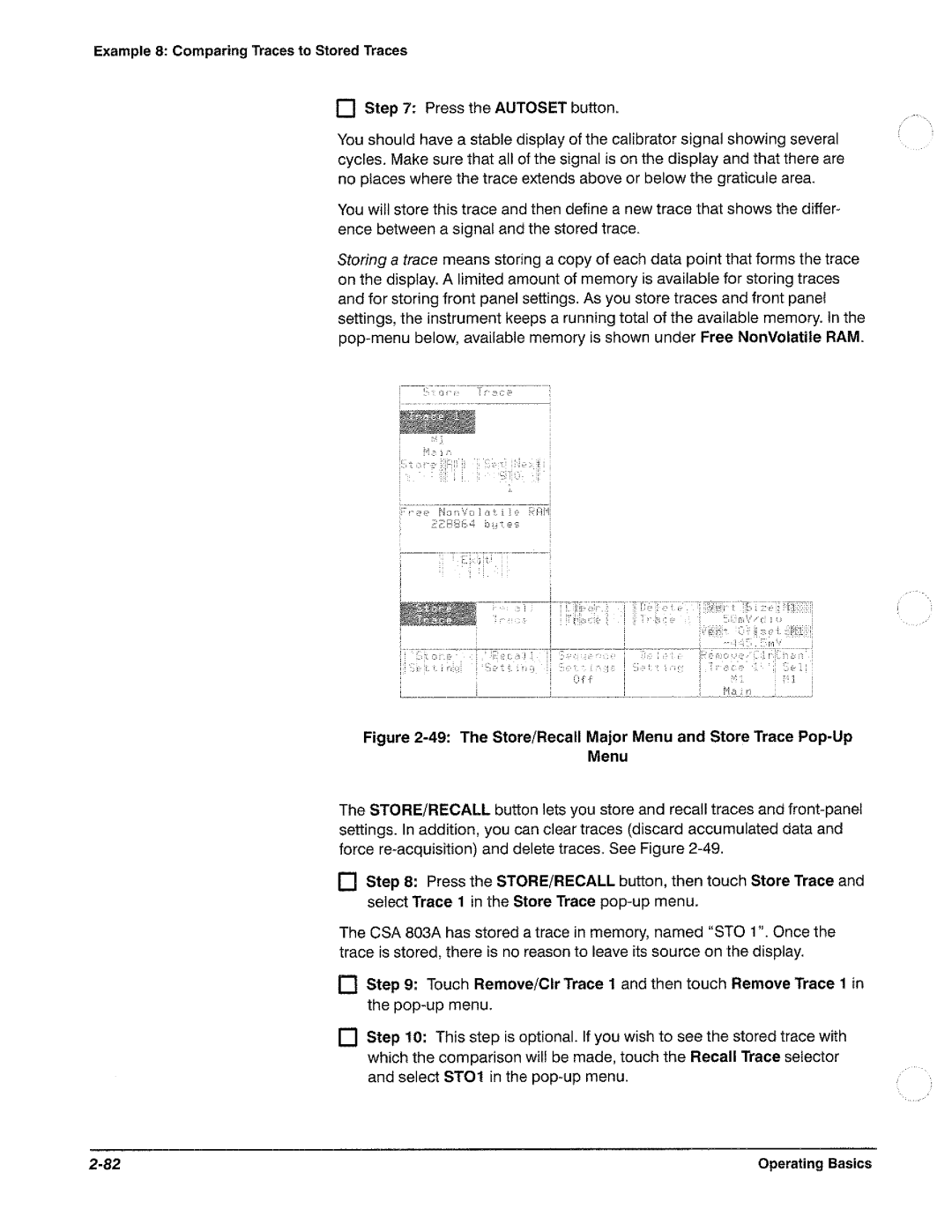 Tektronix CSA 803A manual 