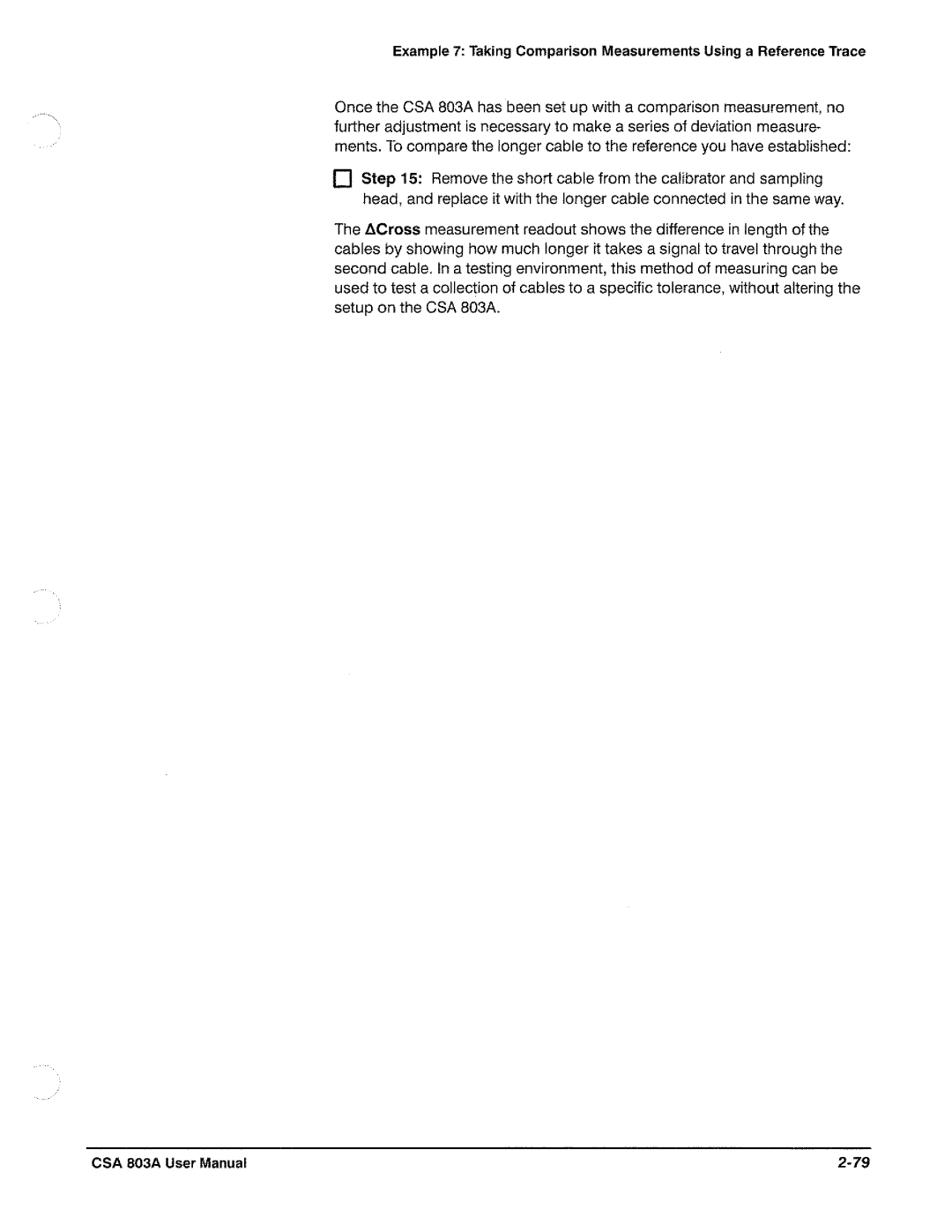 Tektronix CSA 803A manual 