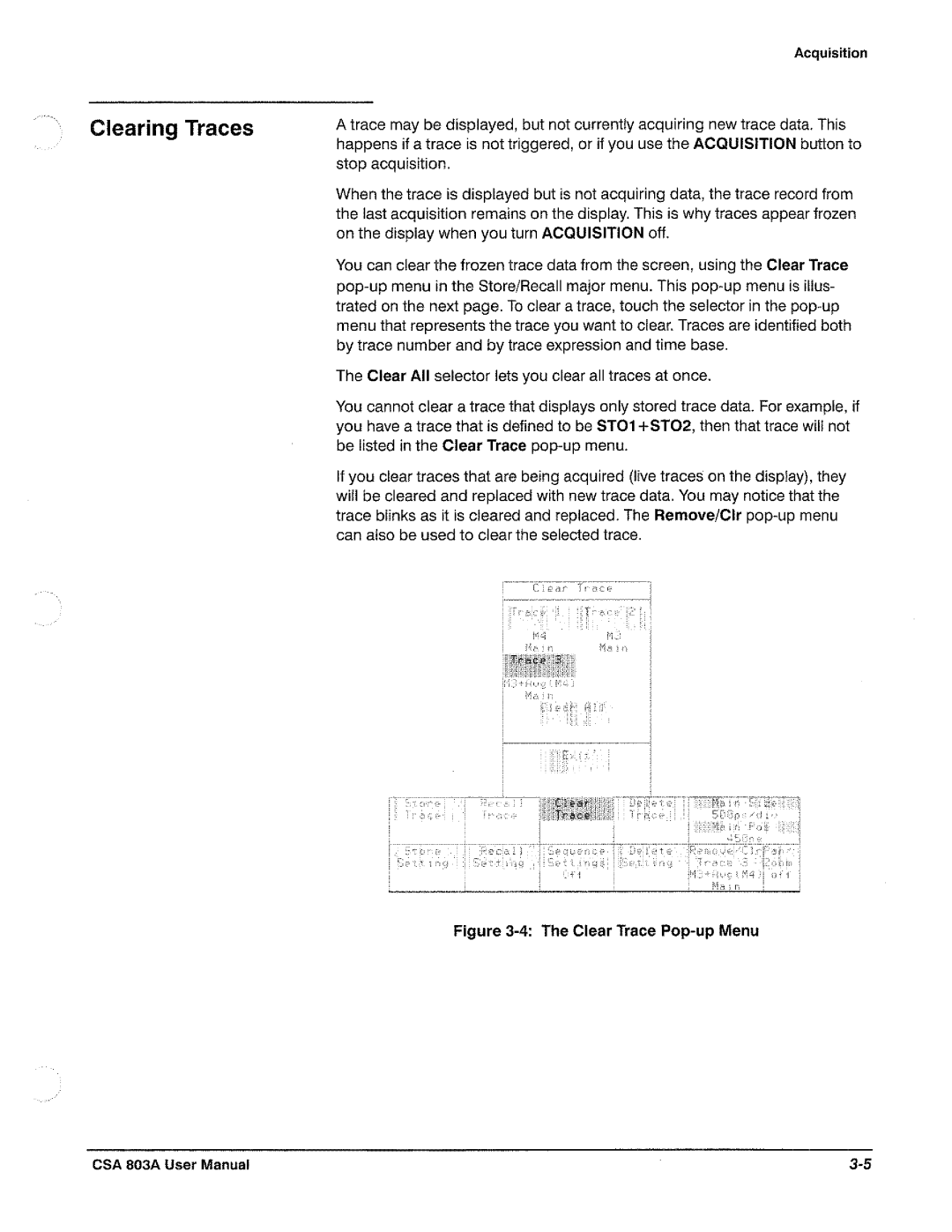 Tektronix CSA 803A manual 