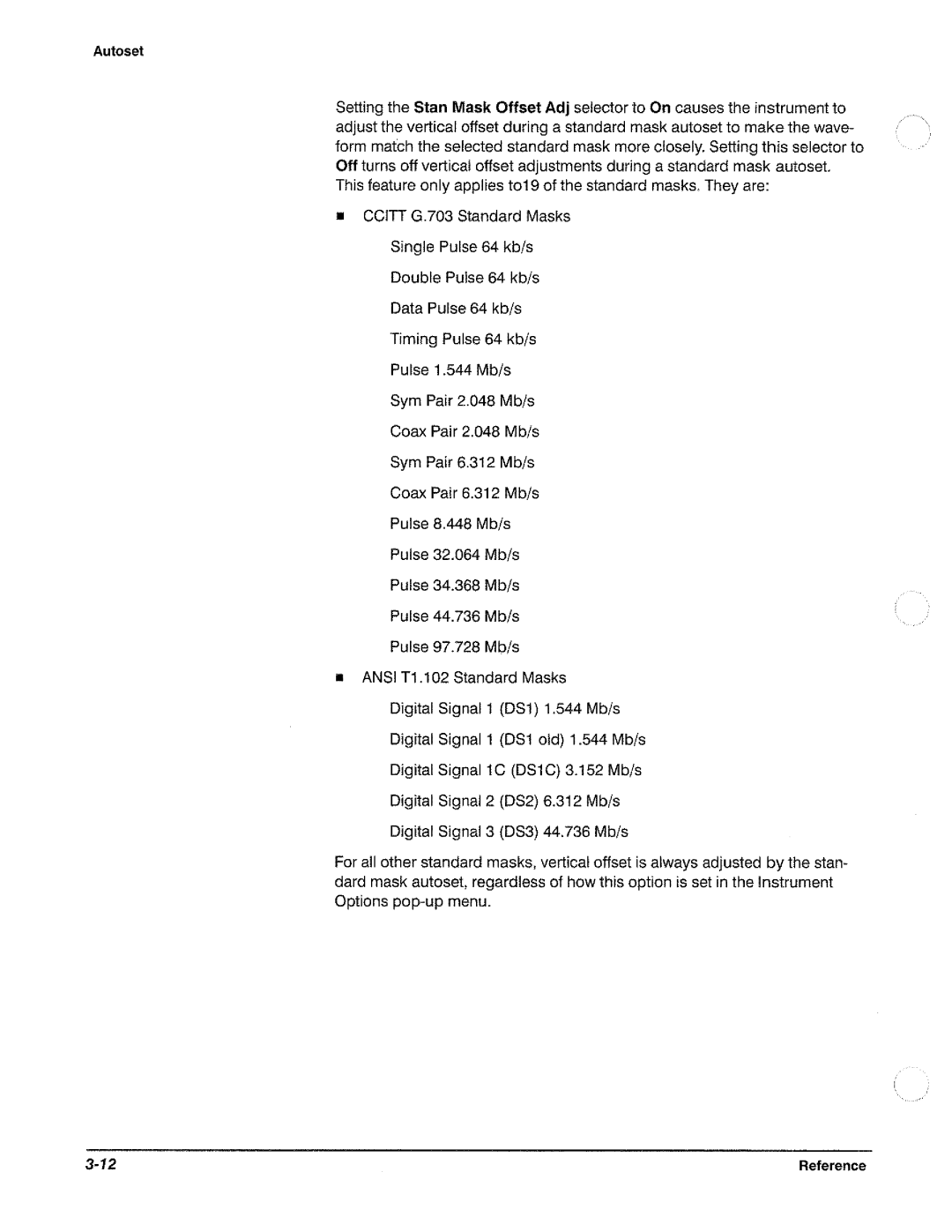 Tektronix CSA 803A manual 