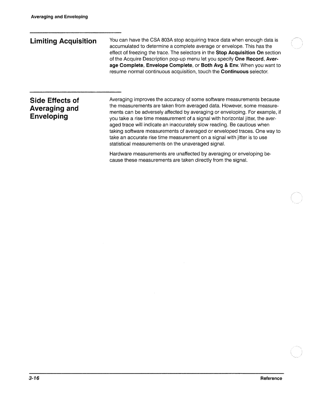 Tektronix CSA 803A manual 