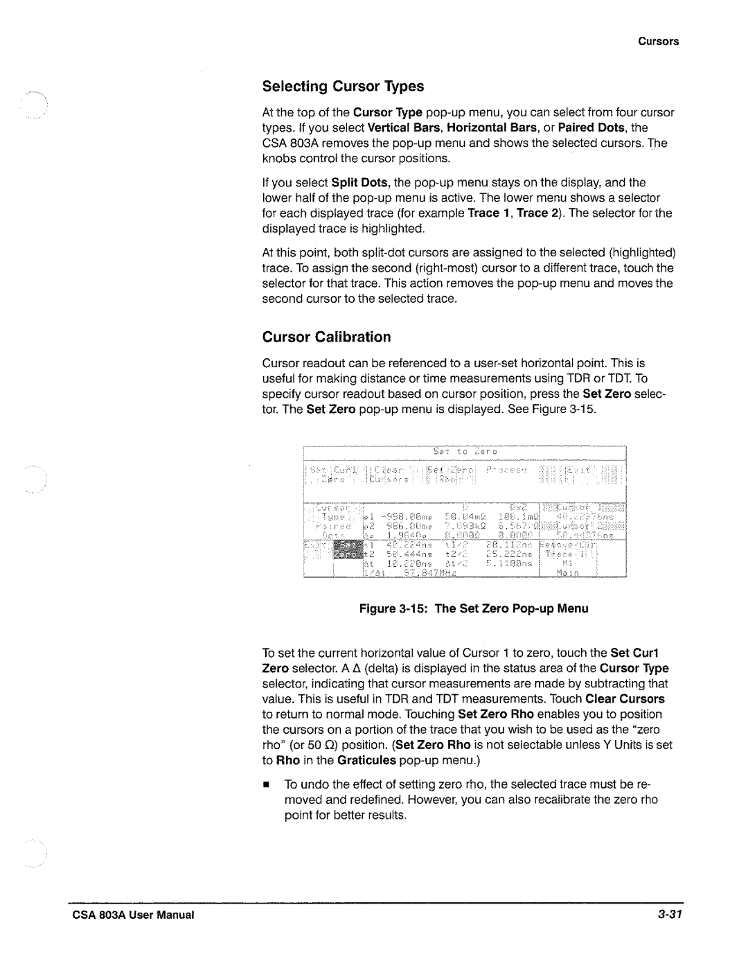 Tektronix CSA 803A manual 