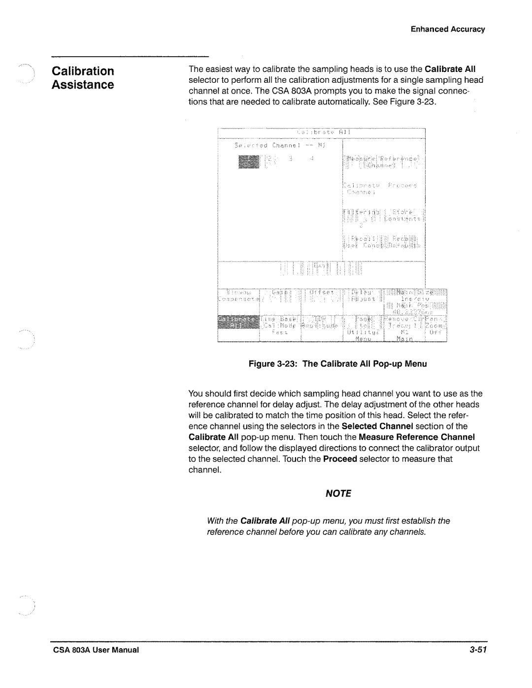 Tektronix CSA 803A manual 